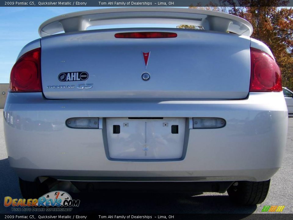 2009 Pontiac G5 Quicksilver Metallic / Ebony Photo #5