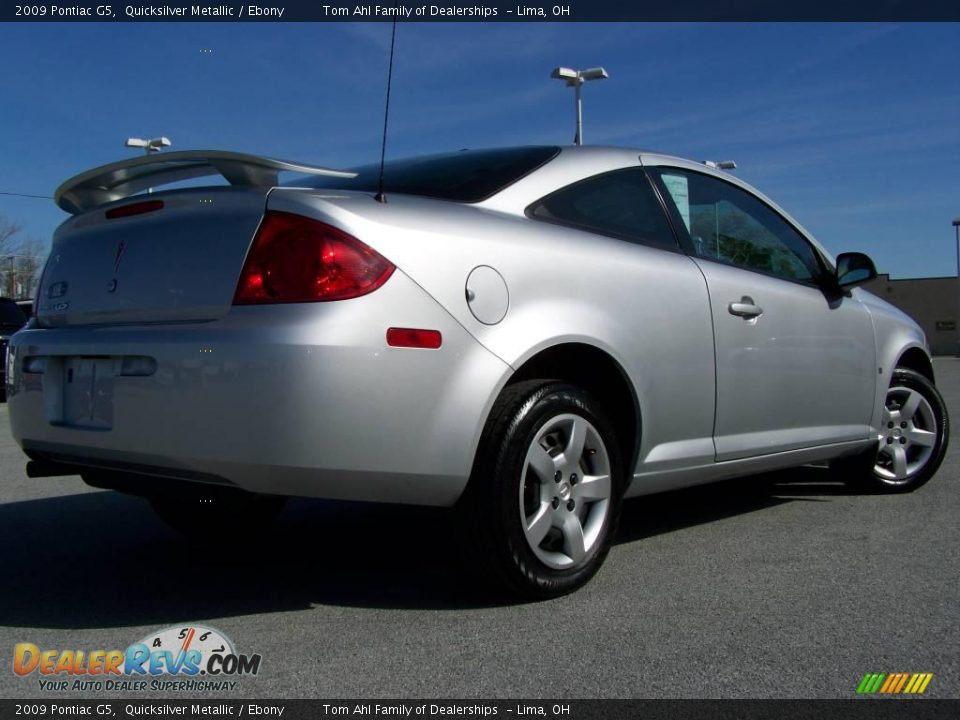 2009 Pontiac G5 Quicksilver Metallic / Ebony Photo #6