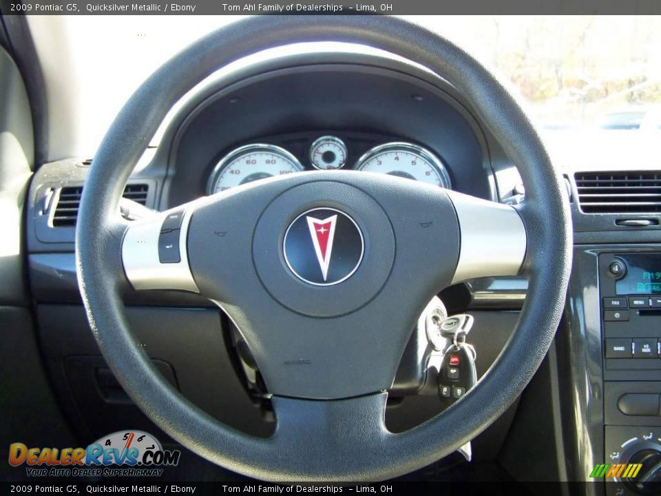 2009 Pontiac G5 Quicksilver Metallic / Ebony Photo #13