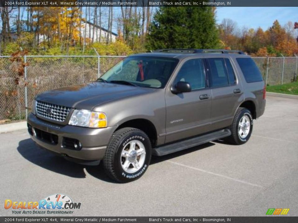 2004 Ford Explorer XLT 4x4 Mineral Grey Metallic / Medium Parchment Photo #1