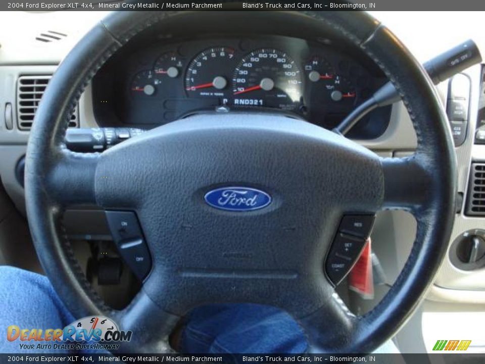 2004 Ford Explorer XLT 4x4 Mineral Grey Metallic / Medium Parchment Photo #10
