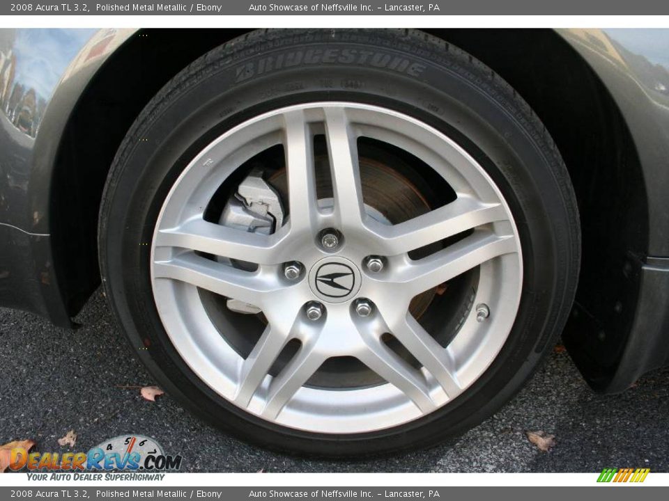 2008 Acura TL 3.2 Polished Metal Metallic / Ebony Photo #8