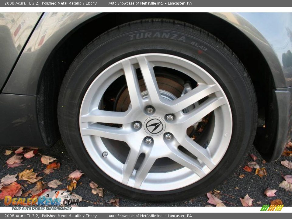 2008 Acura TL 3.2 Polished Metal Metallic / Ebony Photo #9