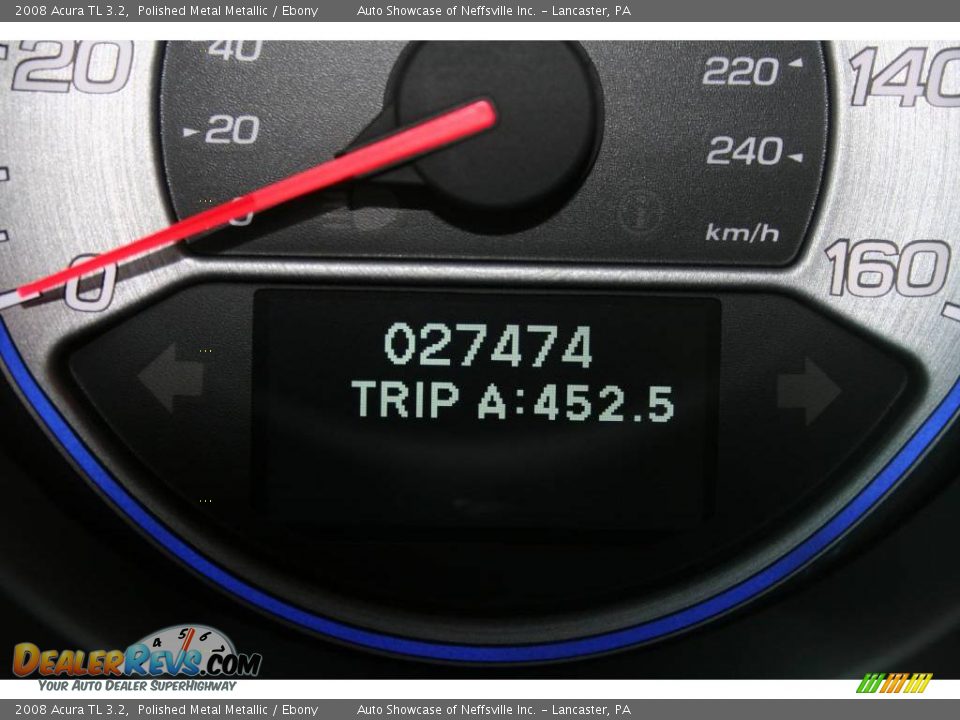 2008 Acura TL 3.2 Polished Metal Metallic / Ebony Photo #21