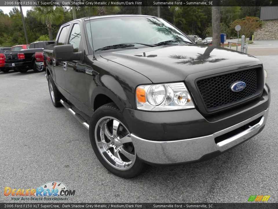 2006 Ford F150 XLT SuperCrew Dark Shadow Grey Metallic / Medium/Dark Flint Photo #1