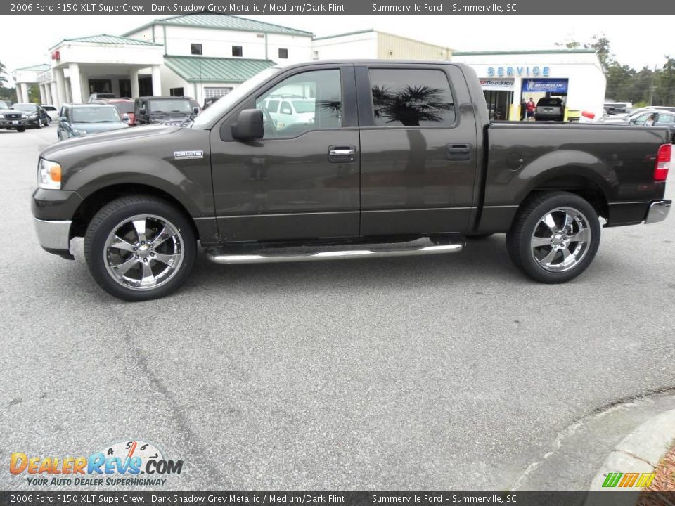 2006 Ford F150 XLT SuperCrew Dark Shadow Grey Metallic / Medium/Dark Flint Photo #2