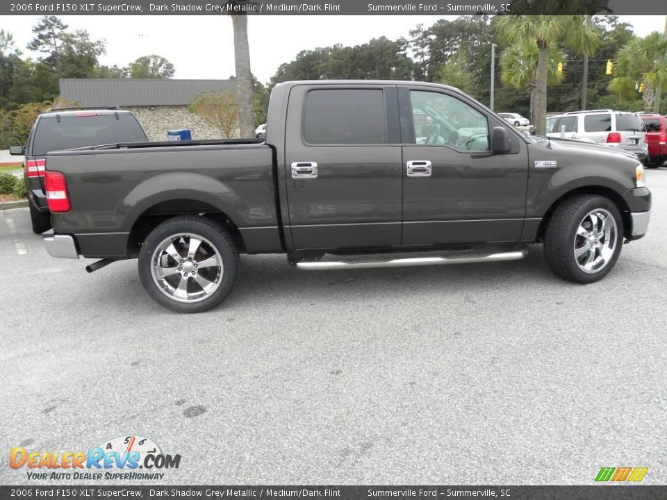 2006 Ford F150 XLT SuperCrew Dark Shadow Grey Metallic / Medium/Dark Flint Photo #12