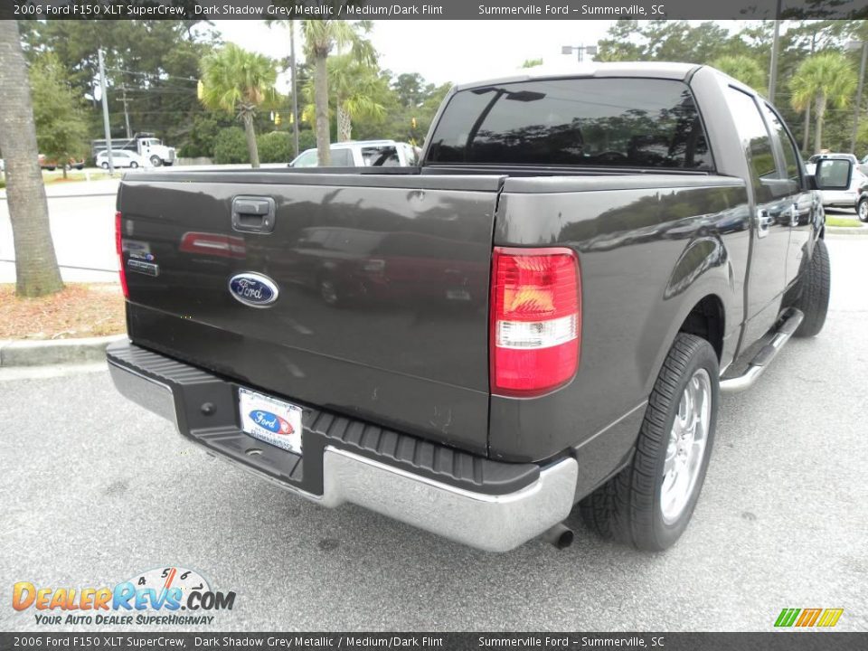 2006 Ford F150 XLT SuperCrew Dark Shadow Grey Metallic / Medium/Dark Flint Photo #13