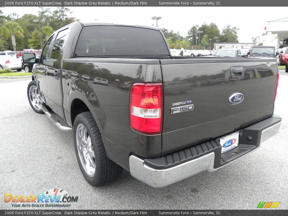 2006 Ford F150 XLT SuperCrew Dark Shadow Grey Metallic / Medium/Dark Flint Photo #15