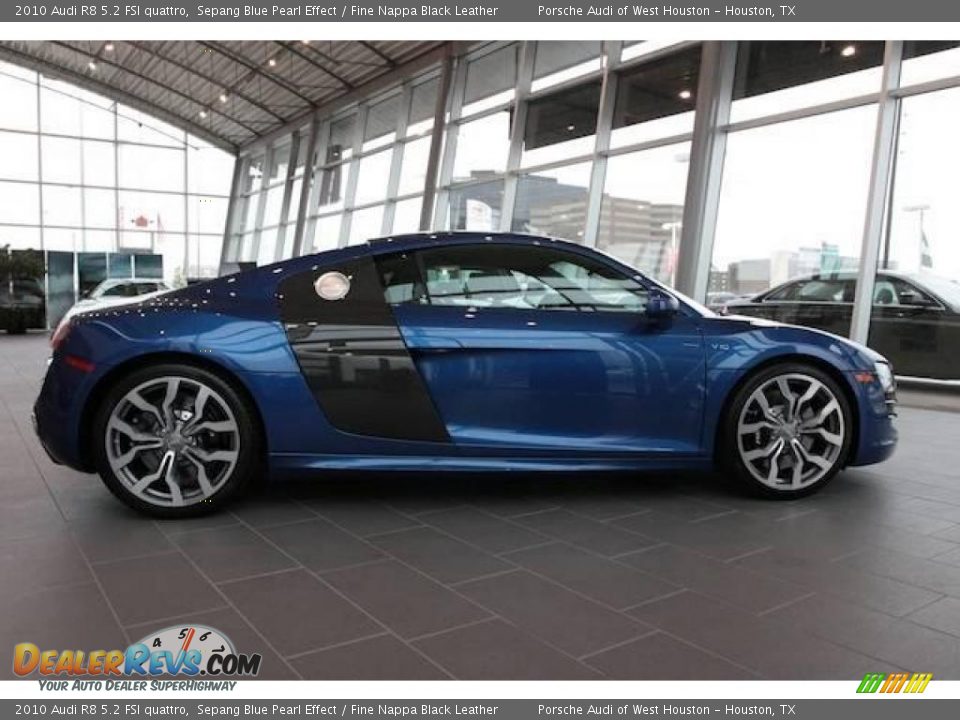 2010 Audi R8 5.2 FSI quattro Sepang Blue Pearl Effect / Fine Nappa Black Leather Photo #3