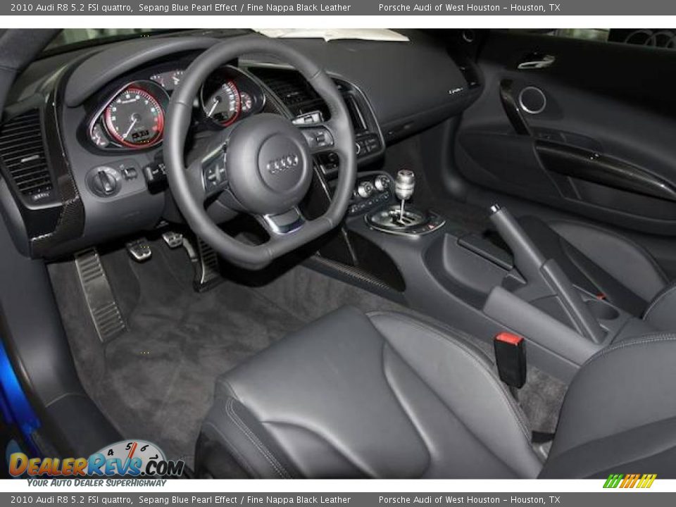 2010 Audi R8 5.2 FSI quattro Sepang Blue Pearl Effect / Fine Nappa Black Leather Photo #5