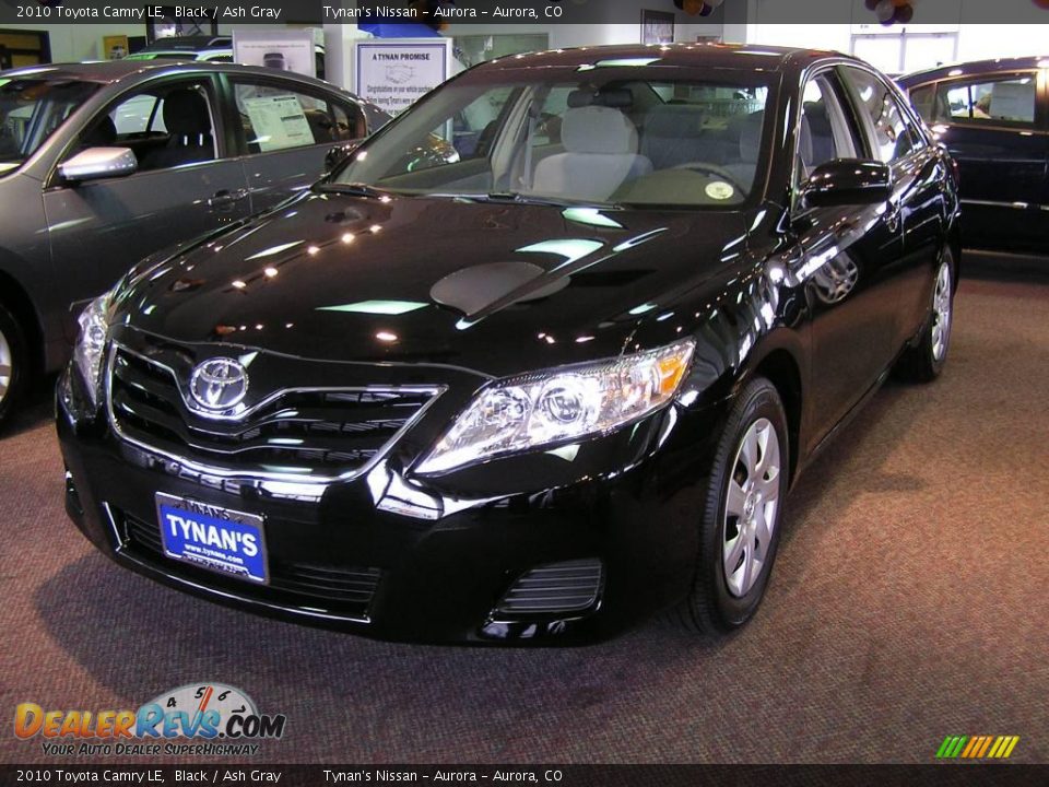 2010 Toyota Camry LE Black / Ash Gray Photo #1