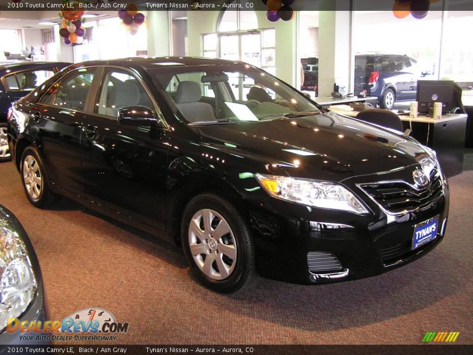 2010 Toyota Camry LE Black / Ash Gray Photo #3