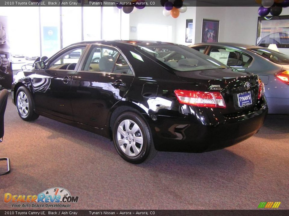2010 Toyota Camry LE Black / Ash Gray Photo #4