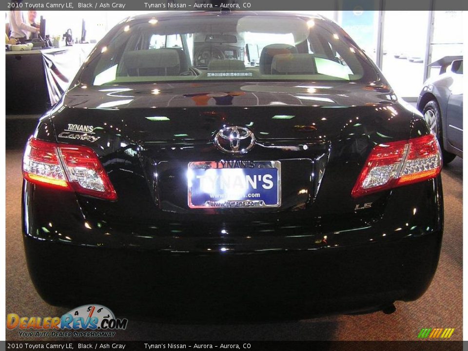 2010 Toyota Camry LE Black / Ash Gray Photo #5