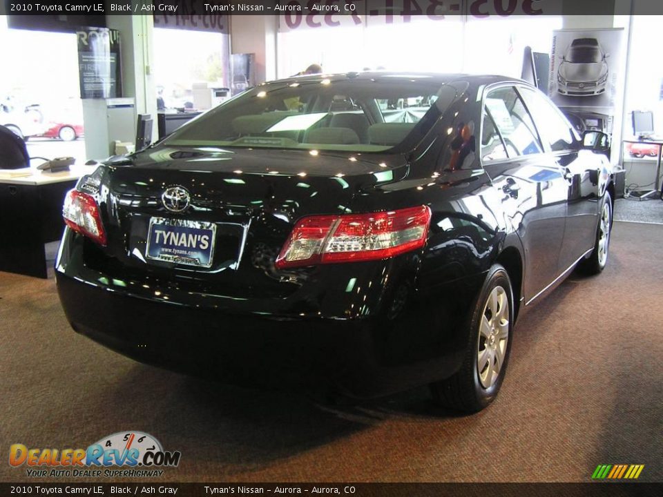 2010 Toyota Camry LE Black / Ash Gray Photo #6
