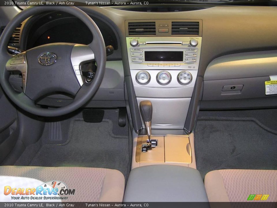 2010 Toyota Camry LE Black / Ash Gray Photo #9