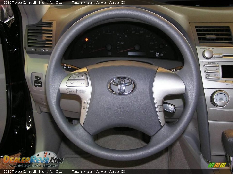 2010 Toyota Camry LE Black / Ash Gray Photo #10