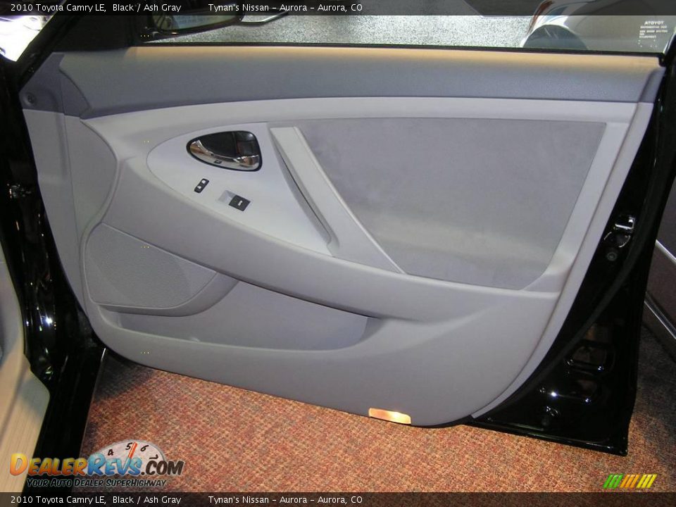 2010 Toyota Camry LE Black / Ash Gray Photo #15