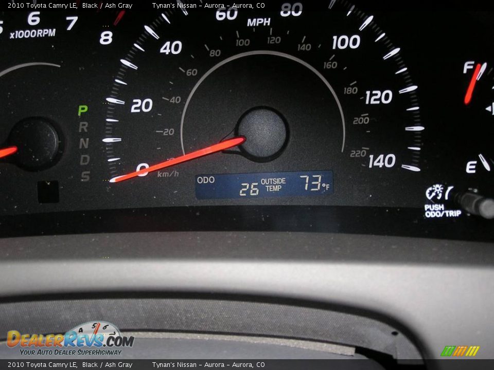 2010 Toyota Camry LE Black / Ash Gray Photo #20