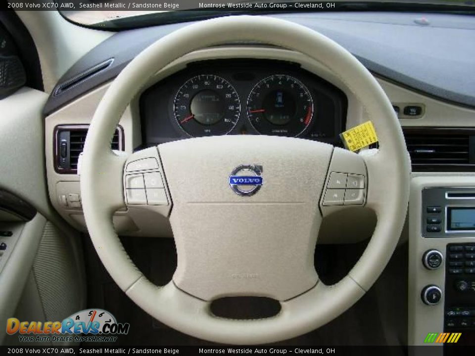 2008 Volvo XC70 AWD Seashell Metallic / Sandstone Beige Photo #16