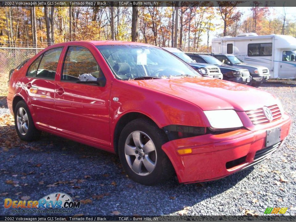 2002 Volkswagen Jetta GLS Sedan Tornado Red / Black Photo #3