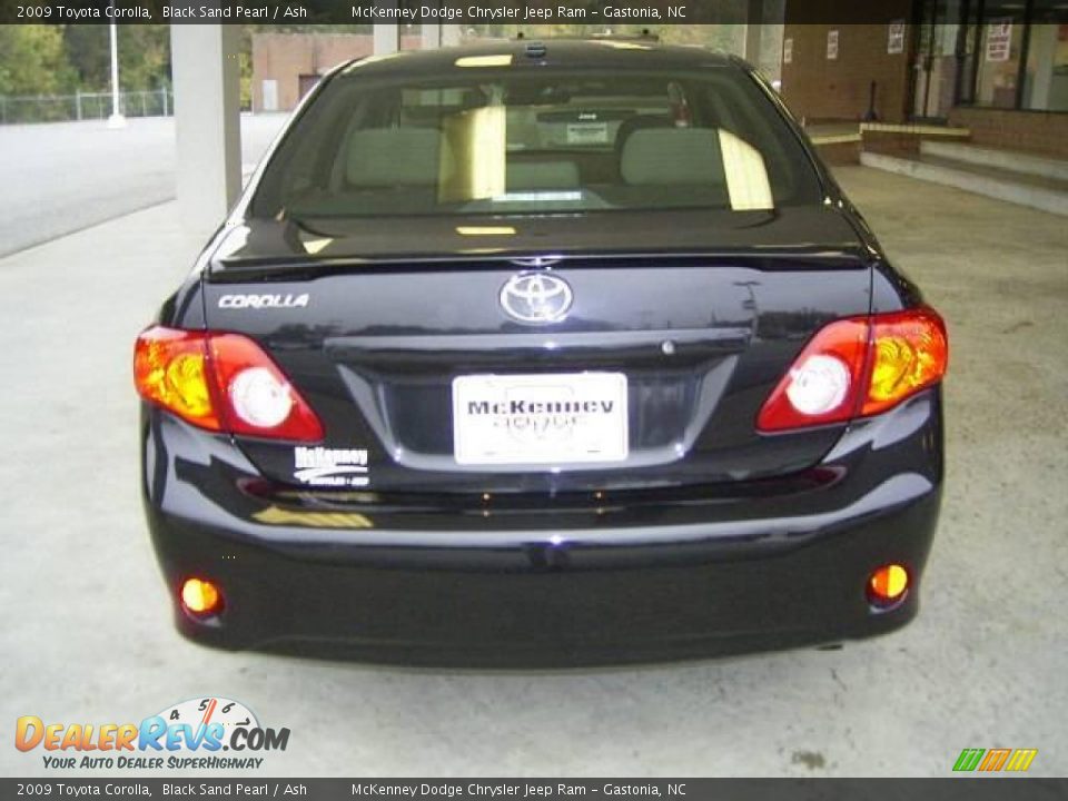 2009 Toyota Corolla Black Sand Pearl / Ash Photo #3