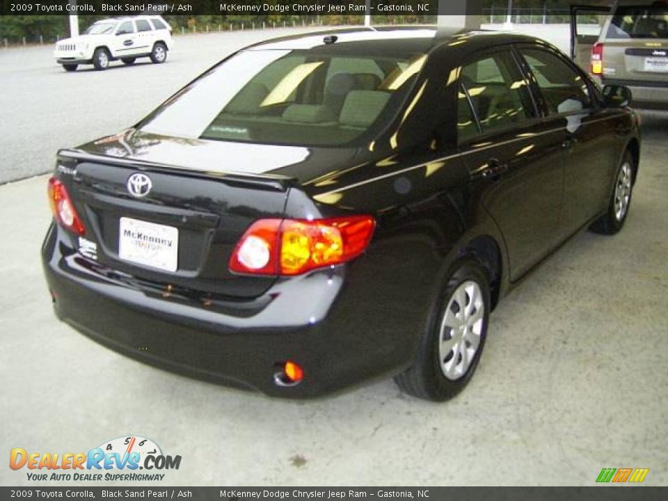 2009 Toyota Corolla Black Sand Pearl / Ash Photo #4