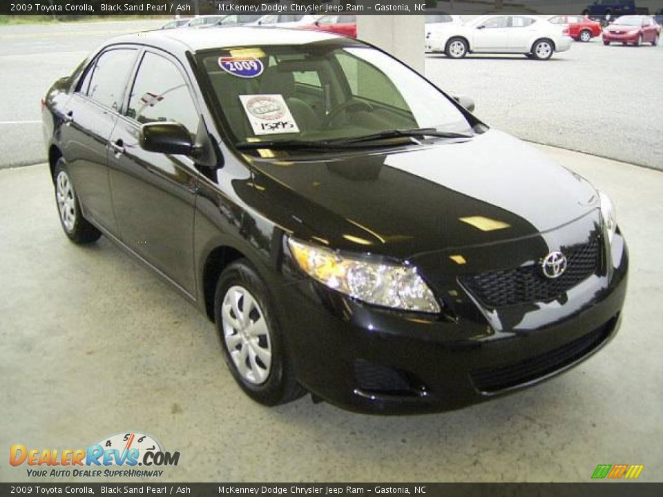 2009 Toyota Corolla Black Sand Pearl / Ash Photo #5