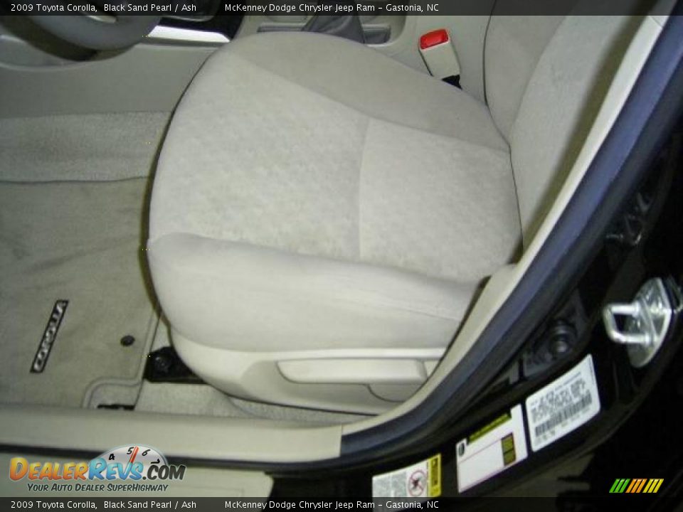 2009 Toyota Corolla Black Sand Pearl / Ash Photo #8