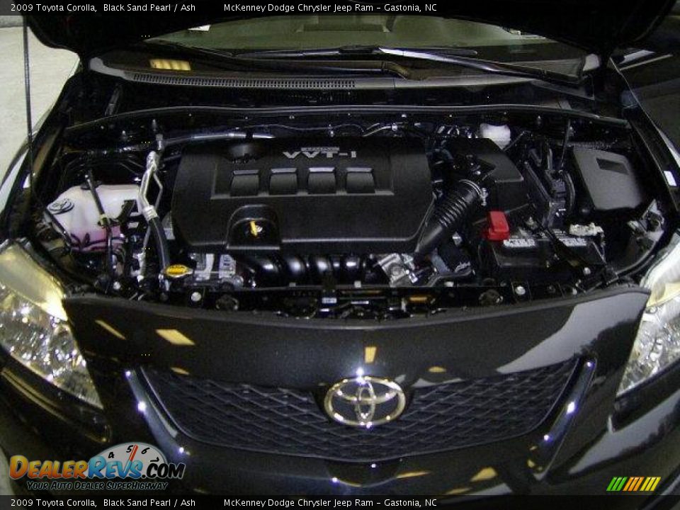 2009 Toyota Corolla Black Sand Pearl / Ash Photo #19