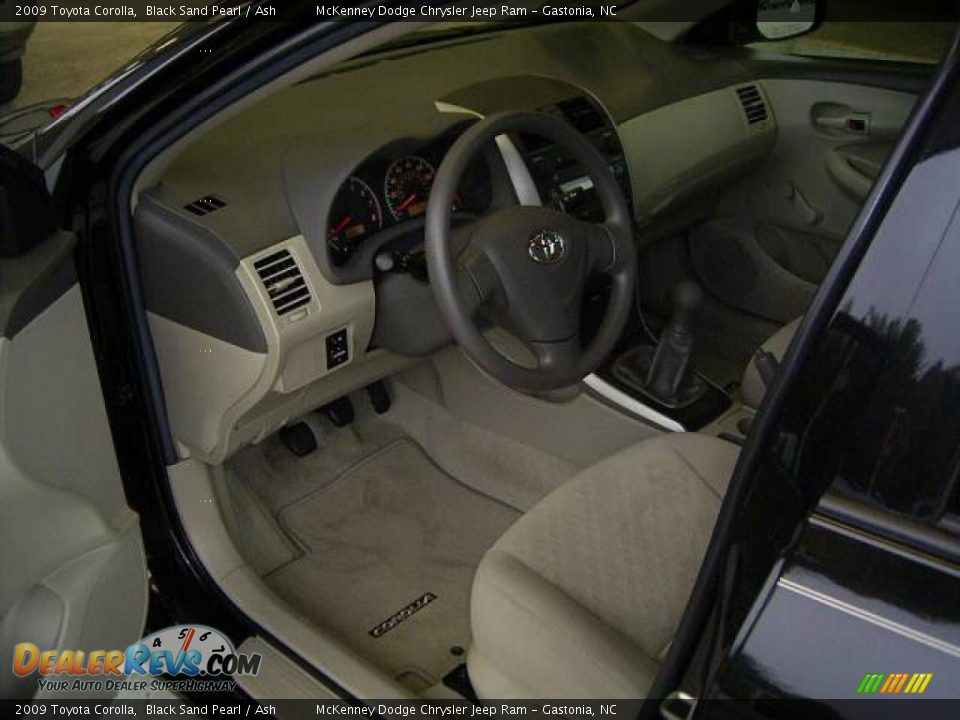 2009 Toyota Corolla Black Sand Pearl / Ash Photo #25