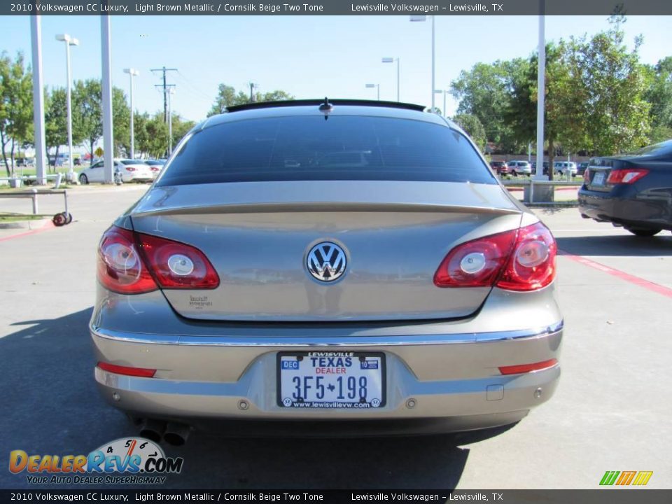 2010 Volkswagen CC Luxury Light Brown Metallic / Cornsilk Beige Two Tone Photo #4