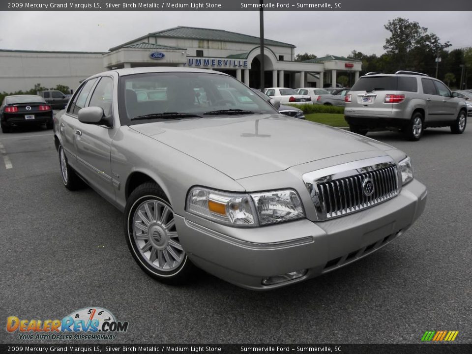 2009 Mercury Grand Marquis LS Silver Birch Metallic / Medium Light Stone Photo #1