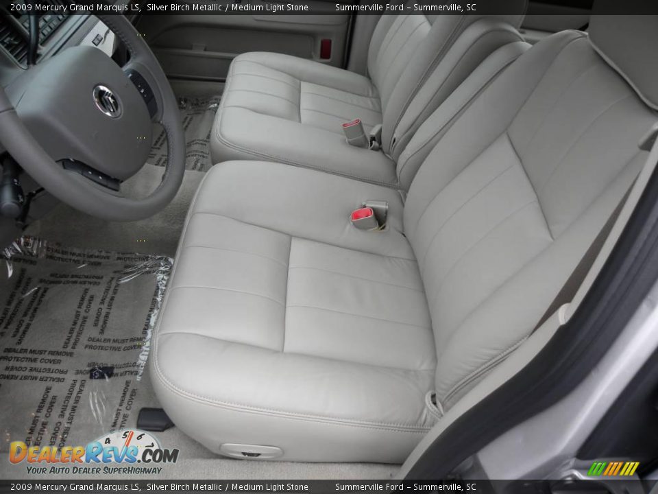 2009 Mercury Grand Marquis LS Silver Birch Metallic / Medium Light Stone Photo #4