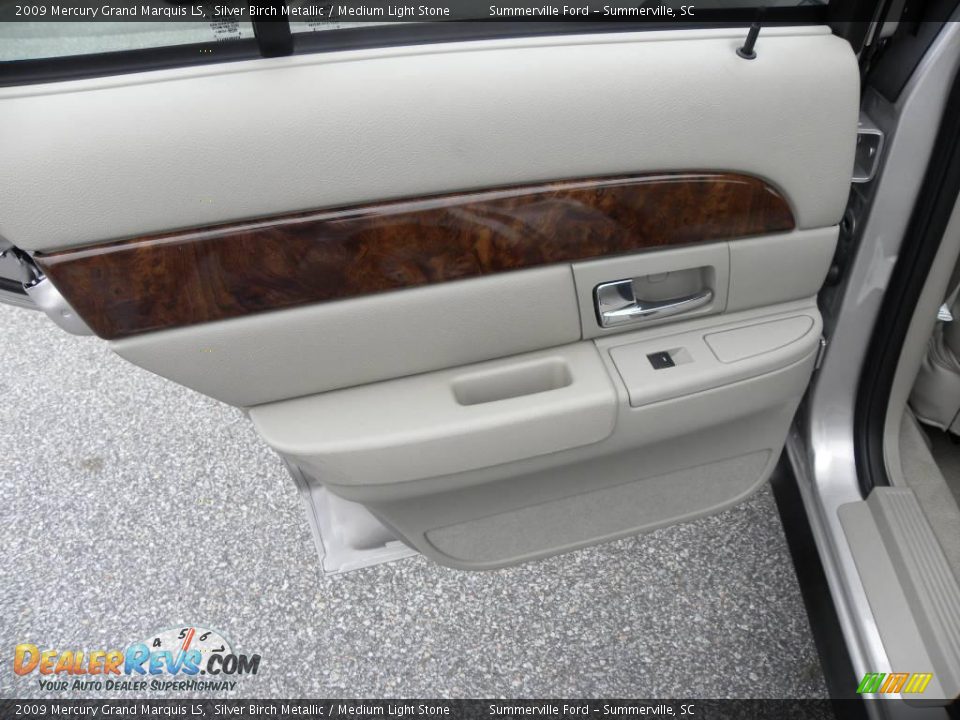 2009 Mercury Grand Marquis LS Silver Birch Metallic / Medium Light Stone Photo #7