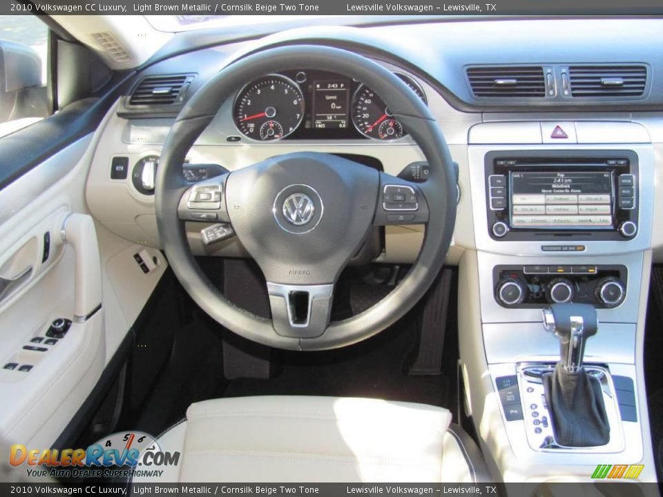 2010 Volkswagen CC Luxury Light Brown Metallic / Cornsilk Beige Two Tone Photo #14