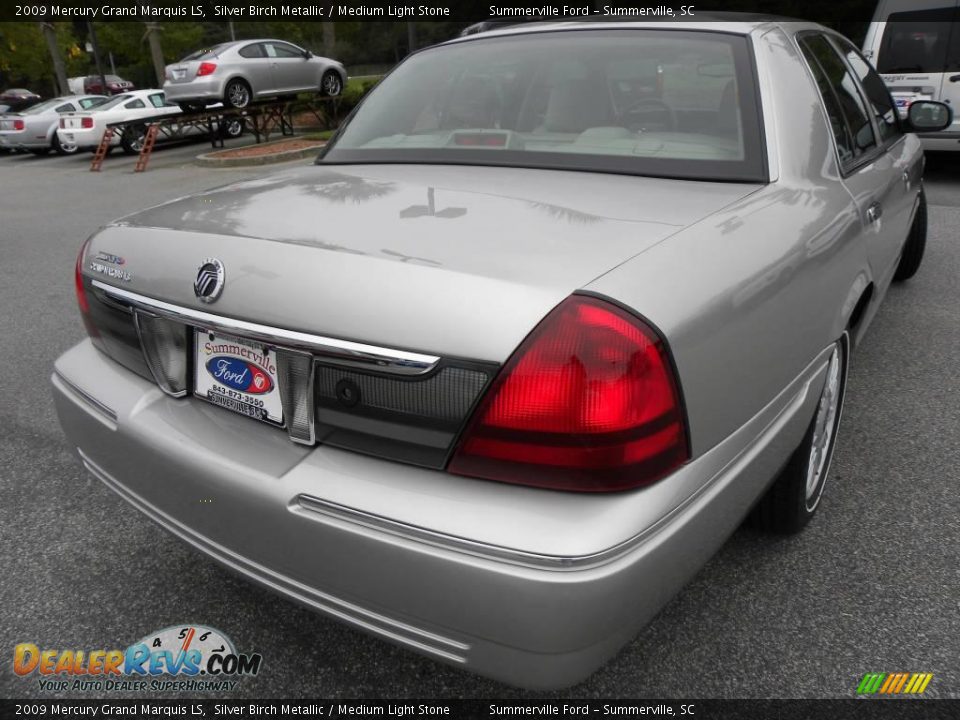 2009 Mercury Grand Marquis LS Silver Birch Metallic / Medium Light Stone Photo #13