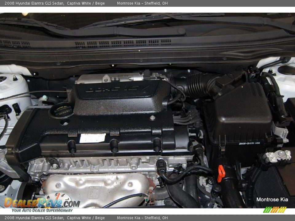 2008 Hyundai Elantra GLS Sedan Captiva White / Beige Photo #21