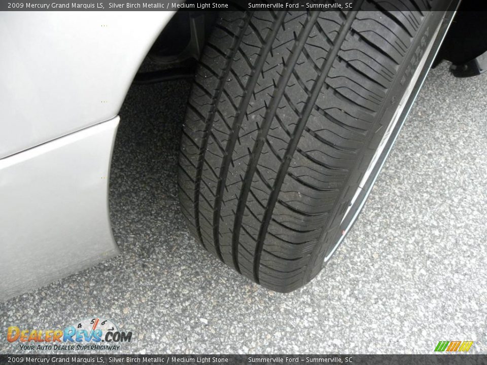 2009 Mercury Grand Marquis LS Silver Birch Metallic / Medium Light Stone Photo #17