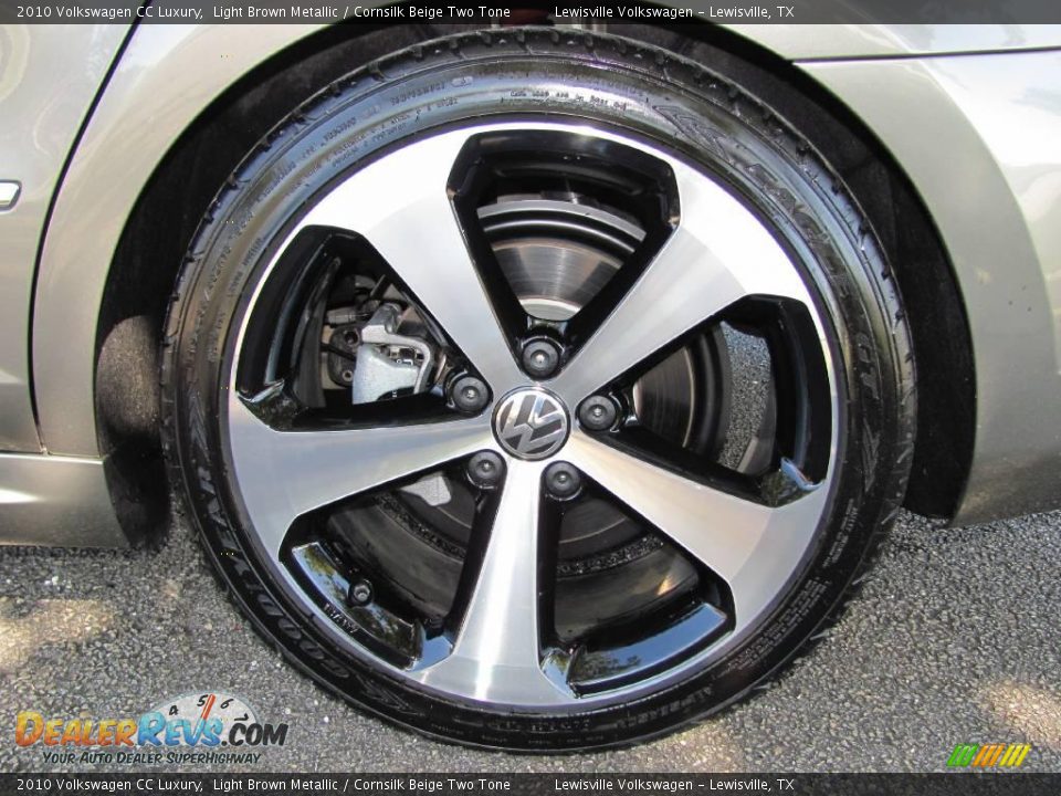 2010 Volkswagen CC Luxury Light Brown Metallic / Cornsilk Beige Two Tone Photo #25