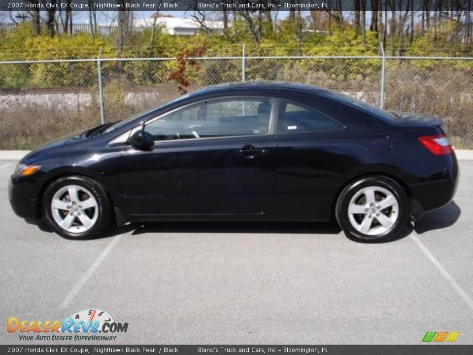 2007 Honda Civic EX Coupe Nighthawk Black Pearl / Black Photo #2