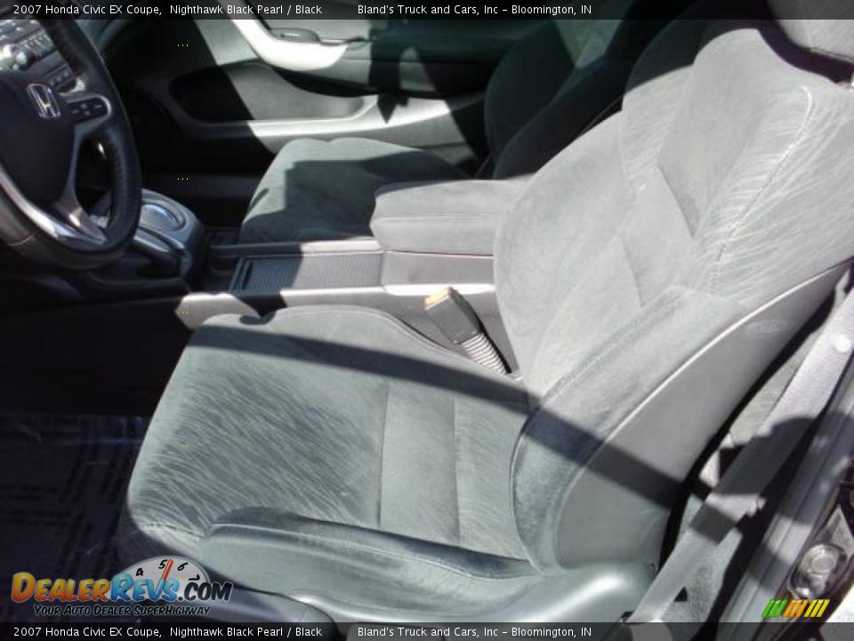 2007 Honda Civic EX Coupe Nighthawk Black Pearl / Black Photo #4