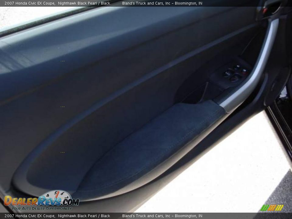 2007 Honda Civic EX Coupe Nighthawk Black Pearl / Black Photo #8