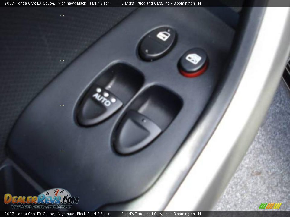 2007 Honda Civic EX Coupe Nighthawk Black Pearl / Black Photo #12