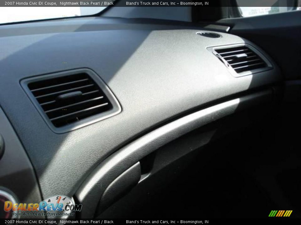 2007 Honda Civic EX Coupe Nighthawk Black Pearl / Black Photo #17
