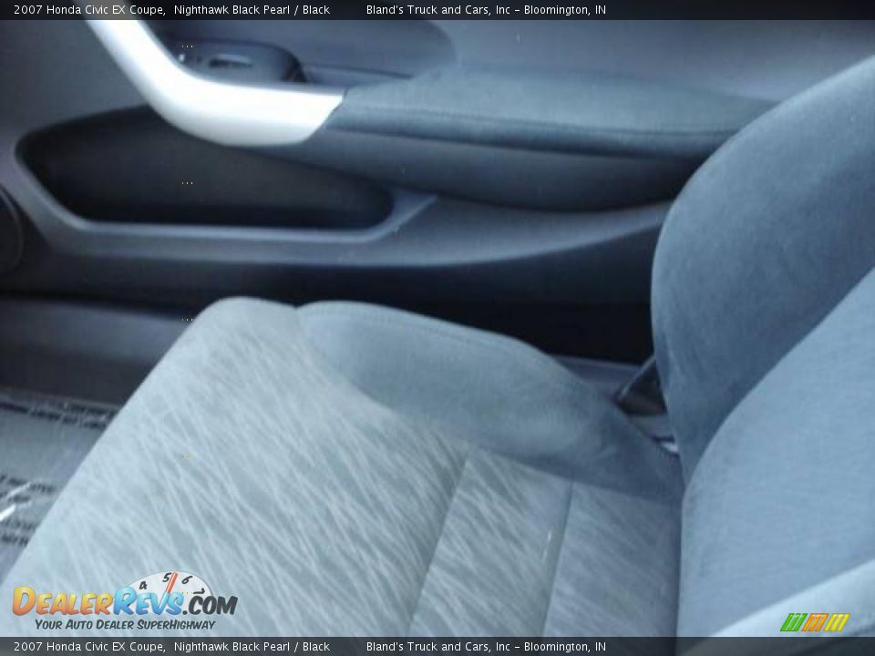 2007 Honda Civic EX Coupe Nighthawk Black Pearl / Black Photo #18