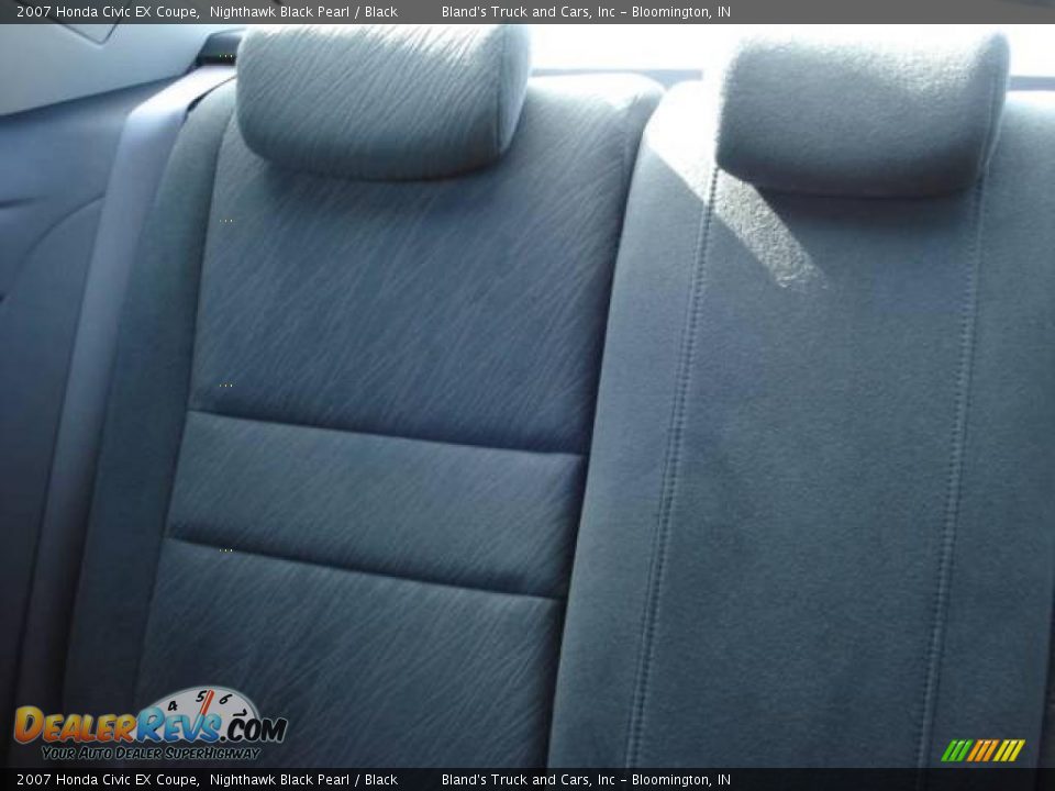 2007 Honda Civic EX Coupe Nighthawk Black Pearl / Black Photo #19