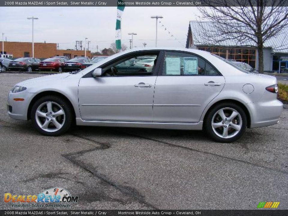 2008 Mazda MAZDA6 i Sport Sedan Silver Metallic / Gray Photo #2