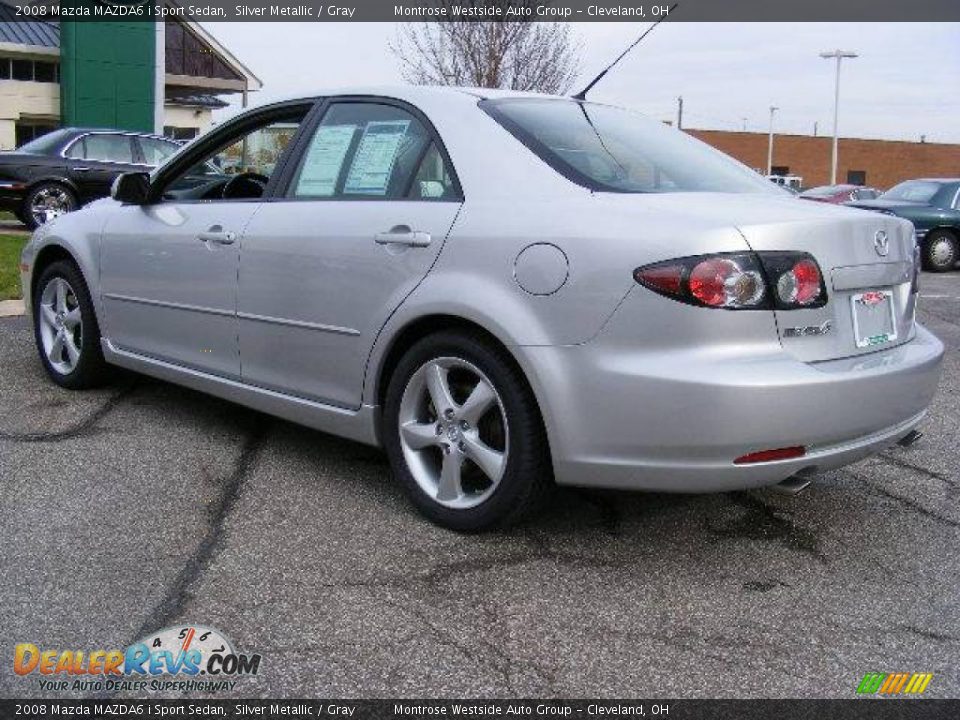 2008 Mazda MAZDA6 i Sport Sedan Silver Metallic / Gray Photo #3